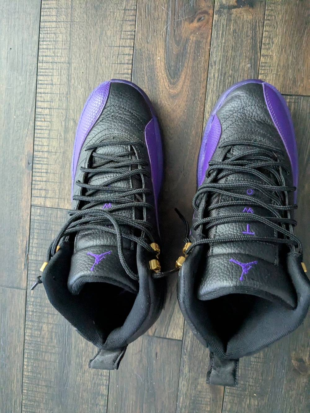 Air Jordan Black & Purple Retro Sneakers
